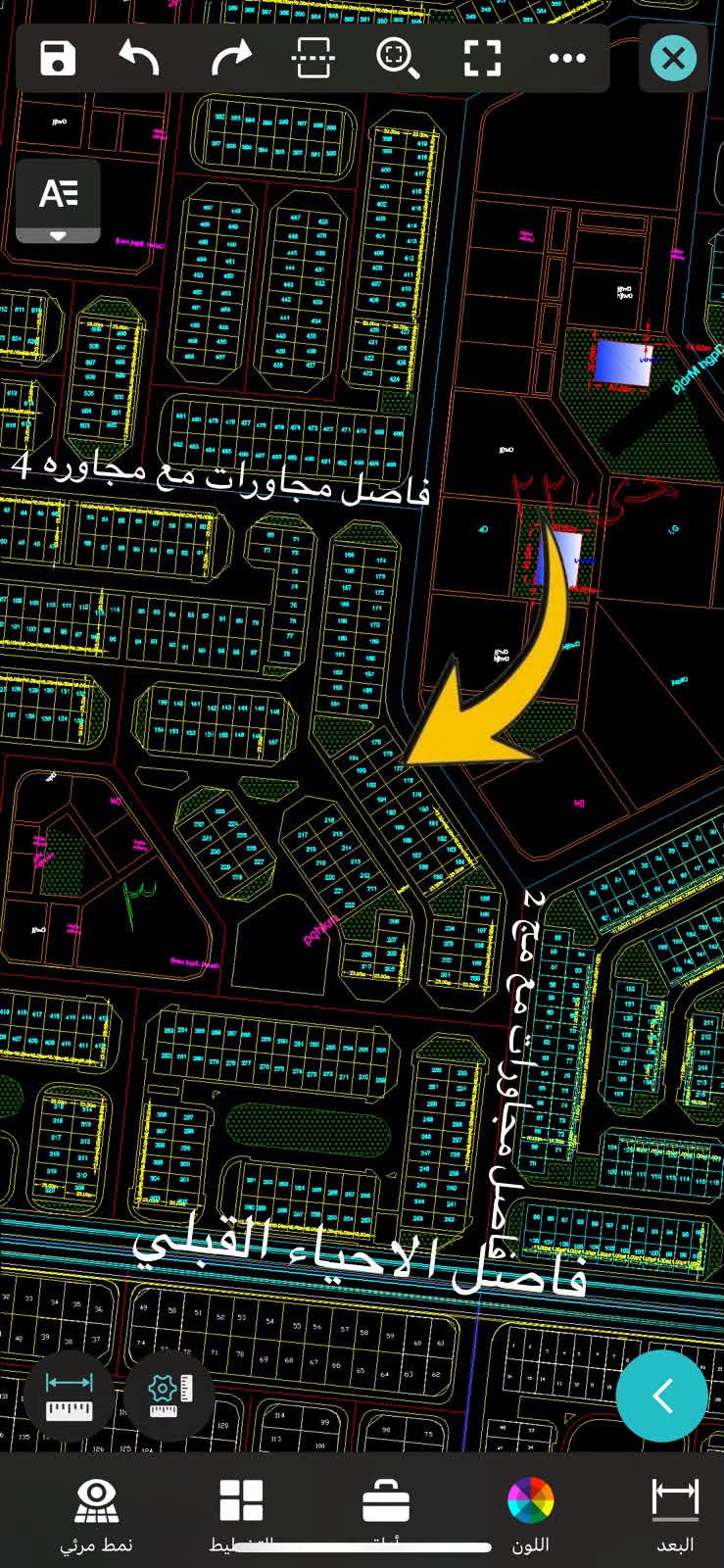 للبيع قطعة ارض بالحي 22 - مجاوره 3 مساحه 276متر واجهه شرقي بحري