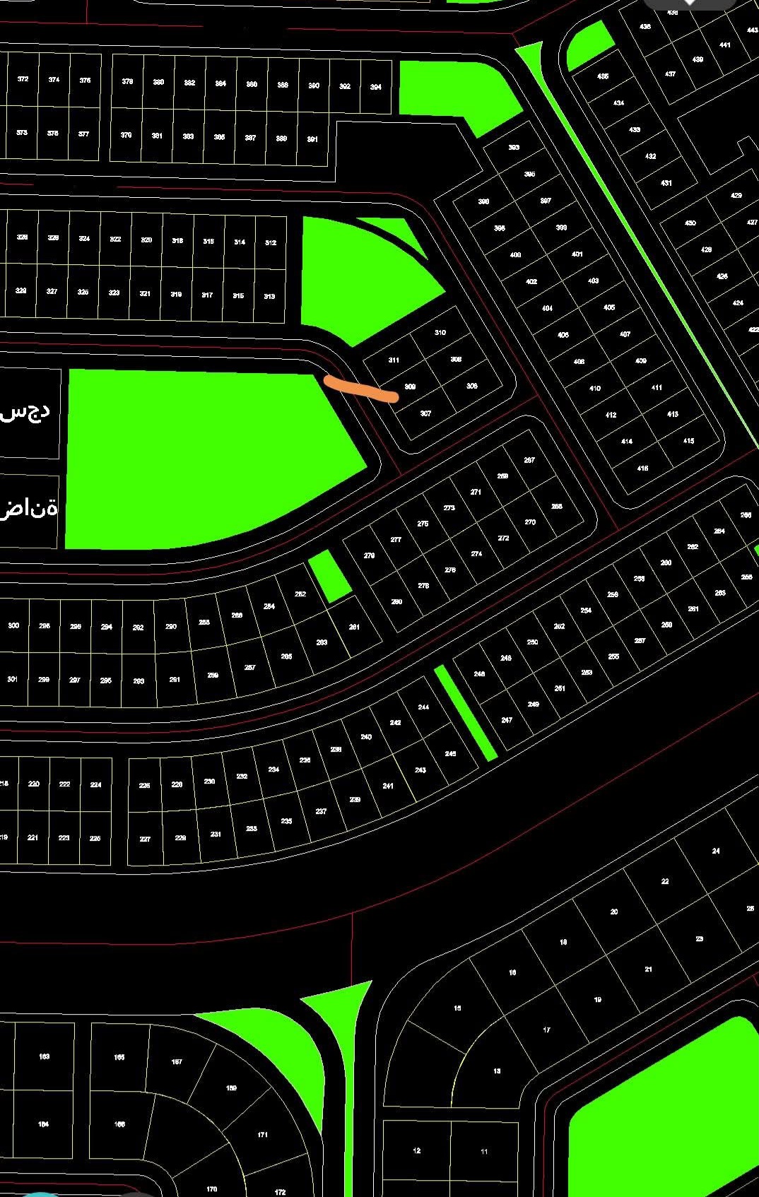 للبيع قطعه أرض مميزه بالحي 23مجاوره 3 رقم القطعه 309