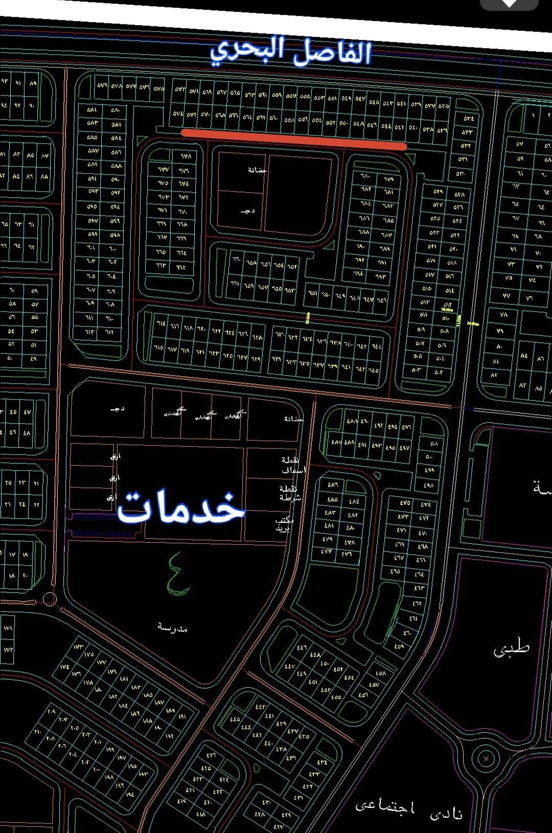 للبيع قطعة أرض  بالحي 23 مج 4 مساحة 209م وجهه مفتوحه علي مسطح  في ضهر الفاصل البحري