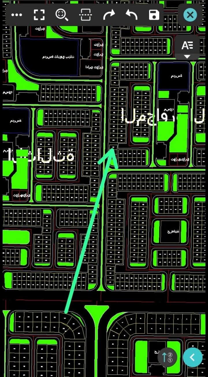 للبيع قطعه أرض  ممتازه الحي٢٤ مجاوره ٢ ثلاث واجهات مساحة209
