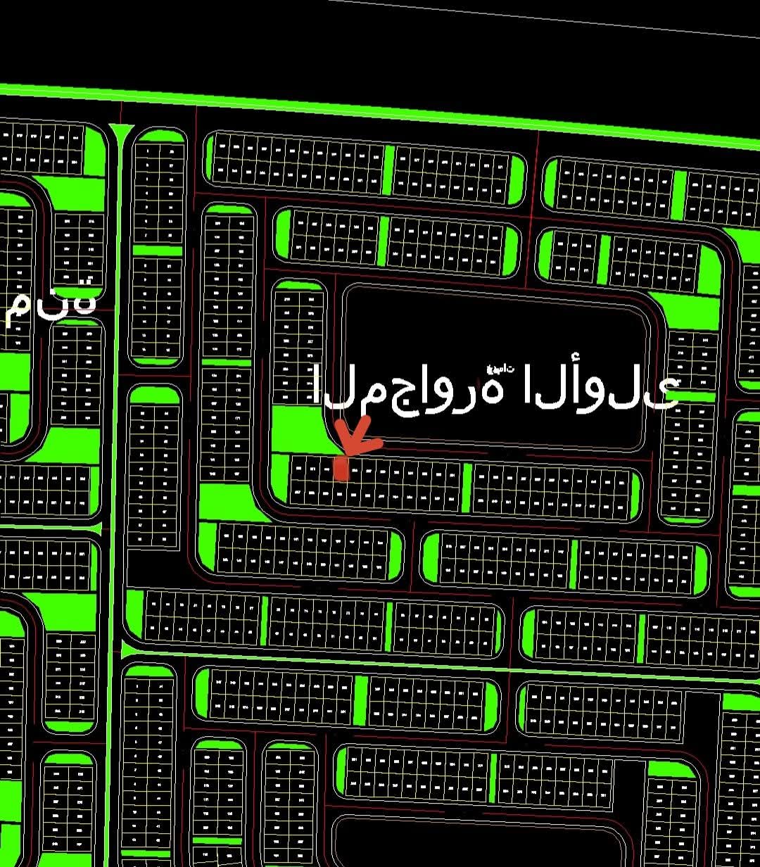 قطعه ارض للبيع بالحي 36 مجاوره 1 مساحة 209م وجهه بحري